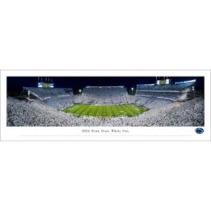 tubed panoramic photo Washington vs Penn State White Out 2024